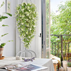 Waipfaru 4pcs Fake Hanging Plants, Artificial Hanging Flowers Faux Ivy Pothos - Image 3