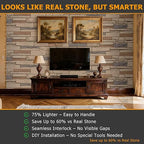 ROOMTEC 6-Packs Faux Stone Wall Covering Panels - Image 4