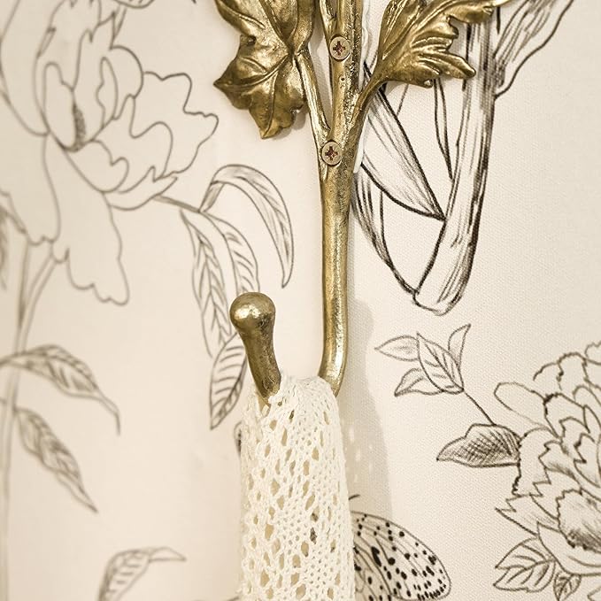 SOFFEE DESIGN 2pcs Metal Gold Coat Hooks - Image 8