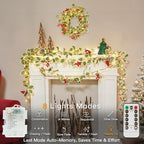 suddus 40 LED Christmas Fairy Lights Battery Powered, 12.5ft Vine String Lights - Image 4