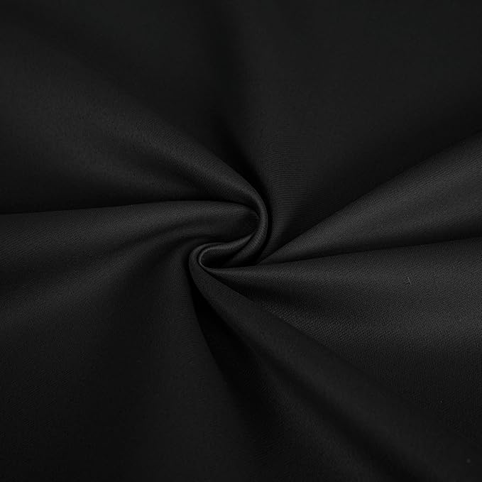 IGEMAEVE Black Blackout Doorway Curtains 96 Inch Length, Closet Curtain - Image 4