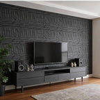WoveN SounD Artisan Acoustic Wall Panels, 16 Pack 12x12 Inch, PVC Wood Grain - Image 8