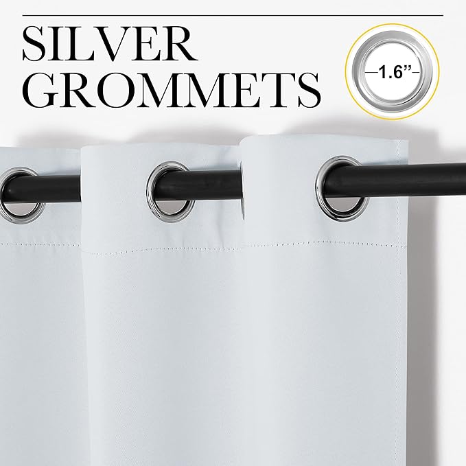 NICETOWN Room Darkening Curtain Panels, 2 Panels, 55 inches W x 102 inches - Image 3