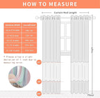 XiDi Grey Curtains for Kids Room, Nursery Blackout Curtain, Girls Room Decor - Image 8