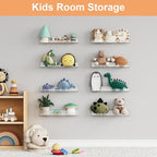 upsimples 12 Pack Acrylic Shelves Wall Organizer and Storage, Toy Cars - Image 8