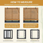 Bamboo Roman Shades Blinds for Windows - Image 7