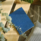 CRE8TIVE Blue Glitter Wallpaper Border Fabric Glitter Wallpaper Stick and Peel - Image 7