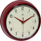 Infinity Instruments LTD. Retro 9 inch Silent Sweep Non-Ticking Mid Century by InfinityInstruments