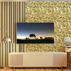 STICKGOO 3D Wall Panels for Interior Wall Decor, Champaign Gold Diamond Design - Image 7
