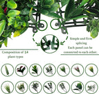ODTORY Artificial Plant Wall Panels: 40"×120" UV-Anti Faux Grass Wall Backdrop - Image 4