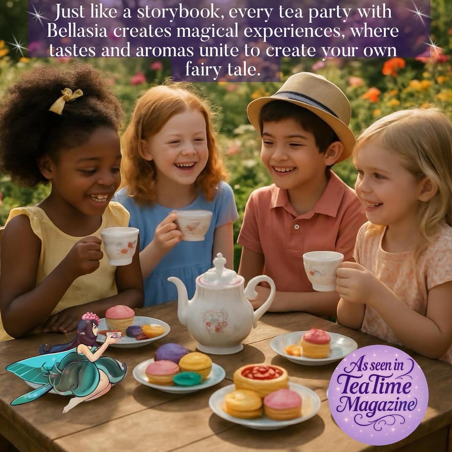 Bellasia Tea Sweet Dreams for Kids Using Real Fruit Pieces - Caffeine Free Herbal Tea Blend with Real Ingredients & Balanced Flavor- Add Loose Leaf Tea to Your Child’s Routine for A Fun & Tasty Drink. 20-25 Cups
