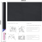 17"x120" Black Wallpaper Peel and Stick Contact Paper, Matte Black Wallpapers - Image 3