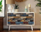 FLFK Wood Bricks Wallpaper Peel and Stick Wood Wall Paper Self Adhesive - Image 6