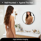 SCWF-GZ 20" Round Mirror Circle Wall Mounted Hanging or Against Wall Metal - Image 7