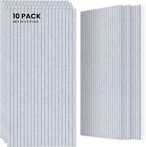 10 Pack Sound Proof Panels for Walls, 47.2 x 23.6 x 0.35 Inch Sound Deadening by TO-TH