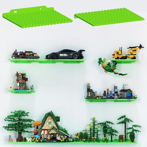 12 Wall Display Shelf for Lego Bricks, 4x5 inch Dual-Sided Floating Shelves by Unknown