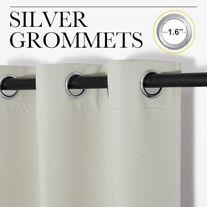 NICETOWN Thermal Insulated Grommet Room Darkening Curtains/Draperies/Panels - Image 2