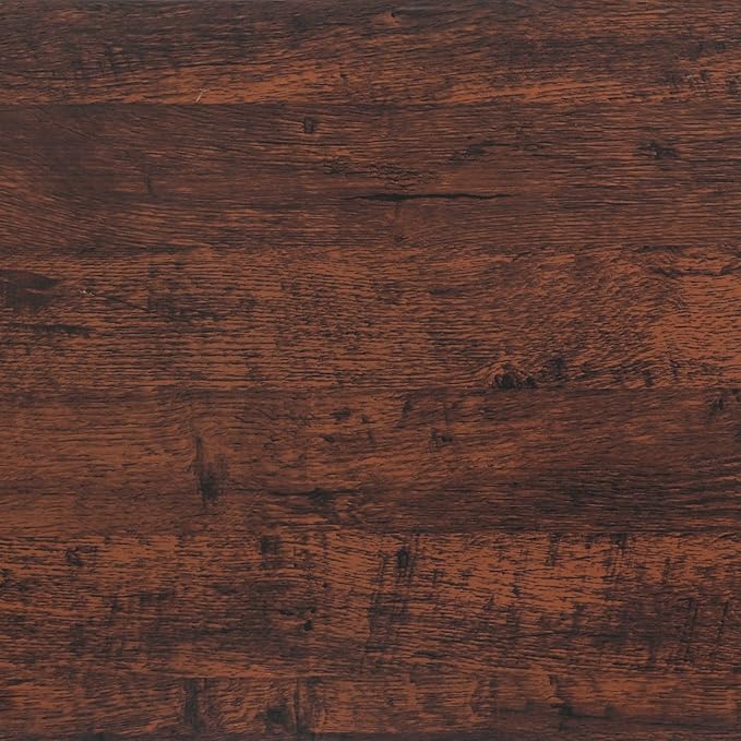 Dimoon Wallpaper 118"x17.7" Wood Peel and Stick Wallpaper Thicken Red Brown by DIYYOURMOON