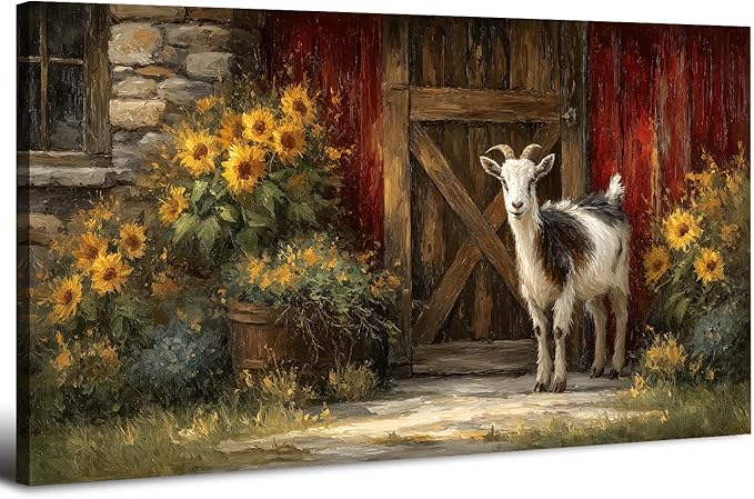 AIYISU Sunflower Wall Art Farmhouse Pictures Wall Decor Vintage Floral Prints by HOME