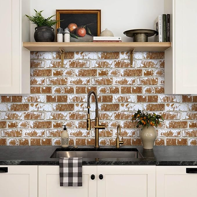 Commomy 3D Peel and Stick Brick Backsplash - Image 3