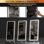 Hasipu Full Length Mirror with Lights, Full Body Dressing Standing, Hanging - Image 4