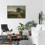 OIQArtOIQ Framed Vintage Landscape Wall Art French Country Cottage Natural - Image 6