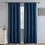 IGEMAEVE Blackout Curtains 90 Inch Length 2 Panels Set, Rod Pocket Energy by IGEMAEVE