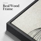 Framed Black and Beige Abstract Wall Art, 3 Piece Modern Canvas Prints - Image 5