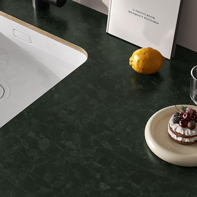 Abyssaly Dark Green Peel and Stick Wallpaper - Image 7