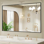 LOAAO Black Bathroom Mirror 72"X40" - Image 3