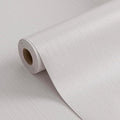 FUKU MON White Gray Grasscloth Fabric Wallpaper 23.6" X 393" Thick Classic by MeetyourallDIYneeds