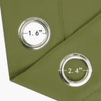 LEMOMO Blackout Curtains 52 x 45 inch/Olive Green Curtains Set of 2 - Image 6