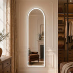 Full Length Mirror with LED Lights, Free Standing Floor Mirrors, Lighted Full - Image 5