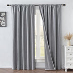 IGEMAEVE 100% Blackout Curtains 108 Inches Long - Image 2