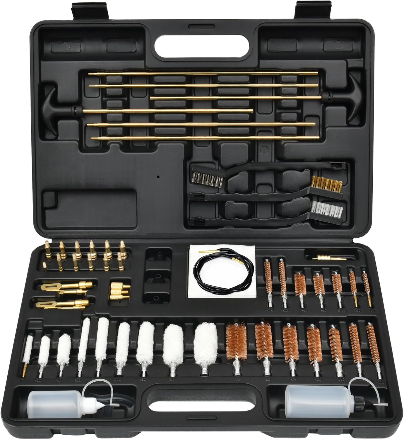 GLORYFIRE Gun Cleaning Kit Universal for Guns, Gun Brushes for Pistol, Handgun, Shotgun, Elite Brass Rods and Wire Rope, Hunting Gear Gun Accessories for Men