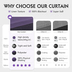 FMFUNCTEX 100% Blackout Curtains - Image 2
