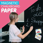 Magnetic Chalkboard Wallpaper Peel and Stick 48" x 24", Self-Adhesive - Image 5
