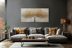VHMING Abstract Wall Art Gold Tree of Life Artwork Canvas Painting Textured - Image 3