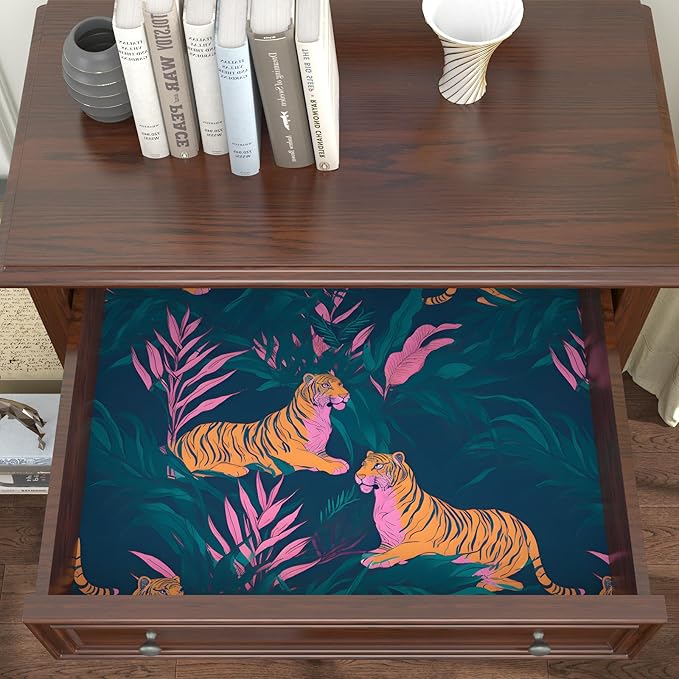 BOKEBEVE Tiger Wallpaper Peel and Stick Tropical Contact Paper Jungle Animal - Image 5