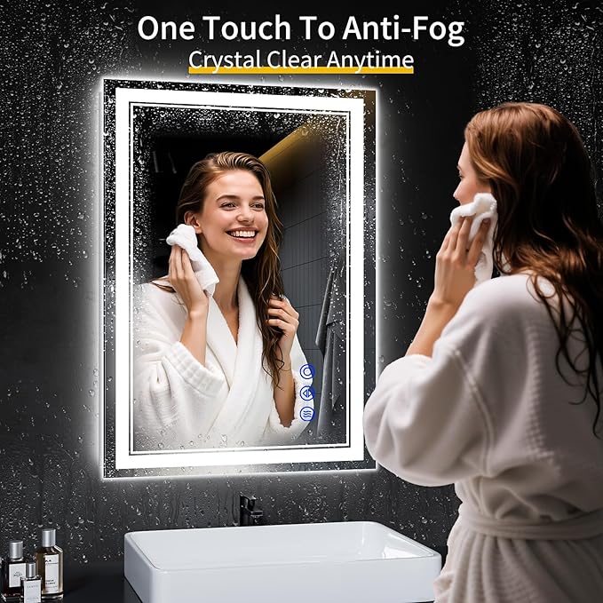 30"x22" LED Bathroom Mirror - Image 4