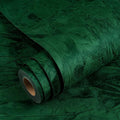 YENHOME Self Adhesive Green Felt Fabric Wallpaper Peel and Stick 30"X200" Green by Yenhome