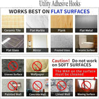 Jwxstore 12 Pack Heavy Duty Self Adhesive Hooks - 33lb Max - Image 5