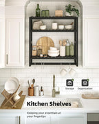 Galood Over The Toilet Storage Bathroom Shelves Wall Mounted 3 Tier Space Saver - Image 6