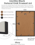iHery Premium Natural Black OAK Wood 16x20in Everything You Can Imagine Is Real - Image 6