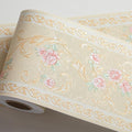 AbaBoorty Yellow Floral Wallpaper Border Decor 394"X4.1" Peel and Stick Wall by AbaBoorty