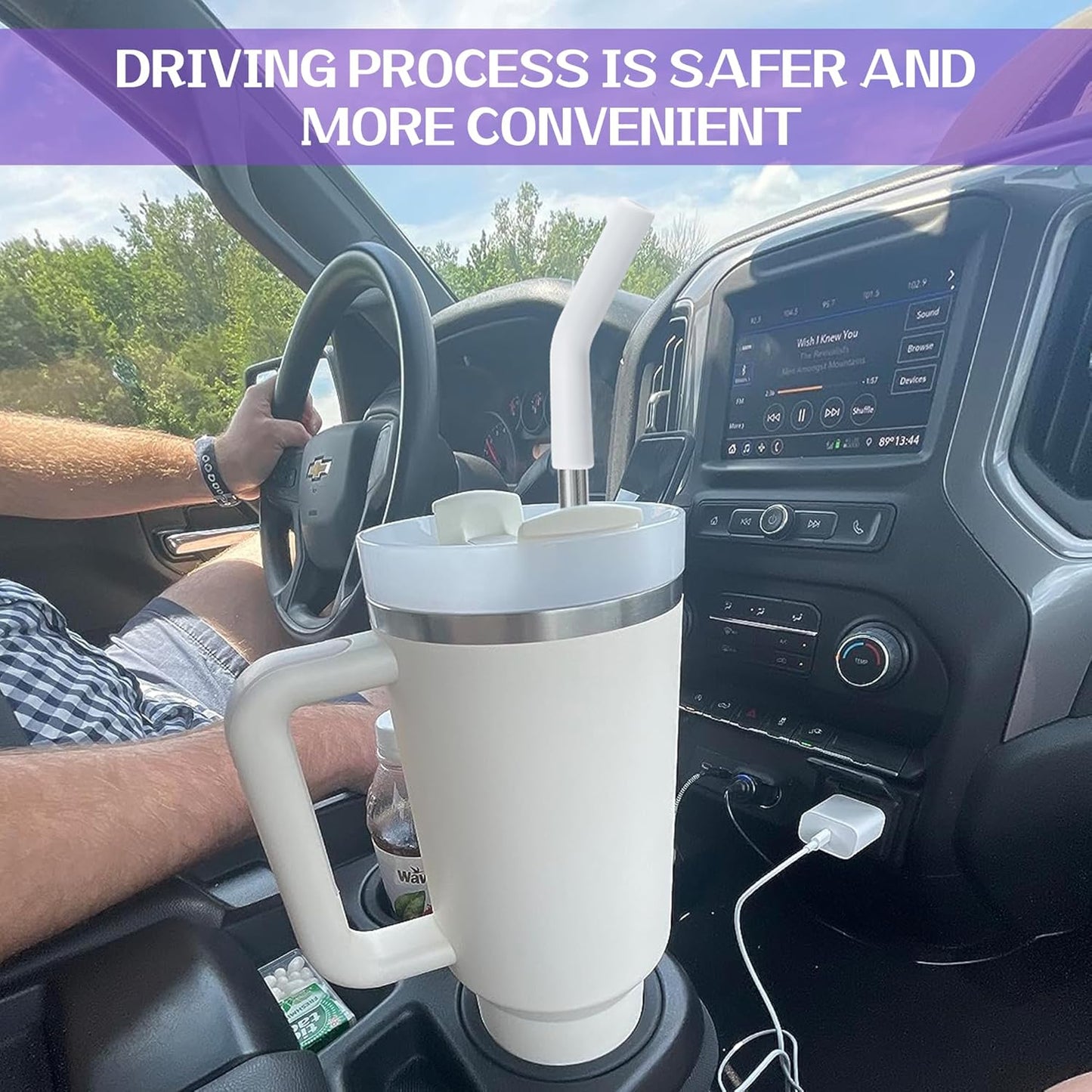 Zibtes-4PCS Silicone Straw Tips- Food Grade Rubber Metal Straws Tips Covers Only Fit for 1/3 Inch Wide(8MM Outdiameter) Stainless Steel Straw-Purple