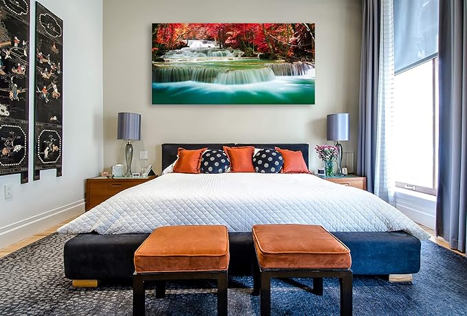 Cao Gen Decor Art-S05175 Wall Art 1 Pieces Waterfall Canvas Print Landscape - Image 4