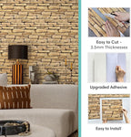 Commomy 3D Faux Stone Wall Panel Peel and Stick Wall Tiles - Image 5