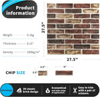 Art3d 10-Pack 52.5 Sq.Ft Faux Brick 3D Wall Panels Peel and Stick in Red Brown - Image 7