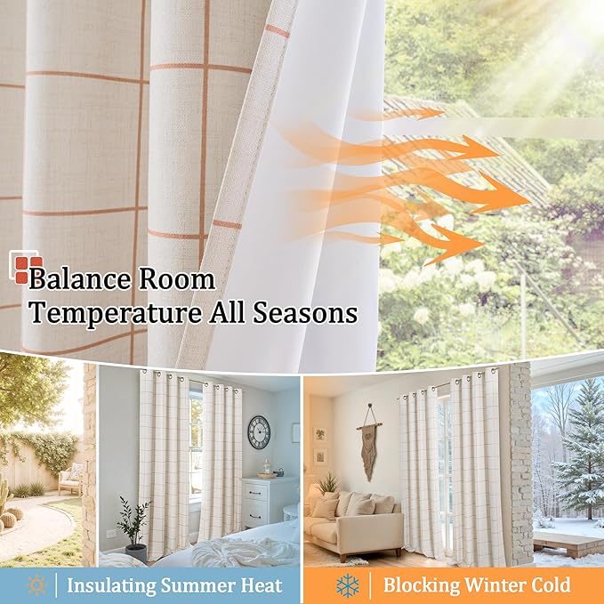 Lajode Linen Blackout Curtains for Living Room - Image 7